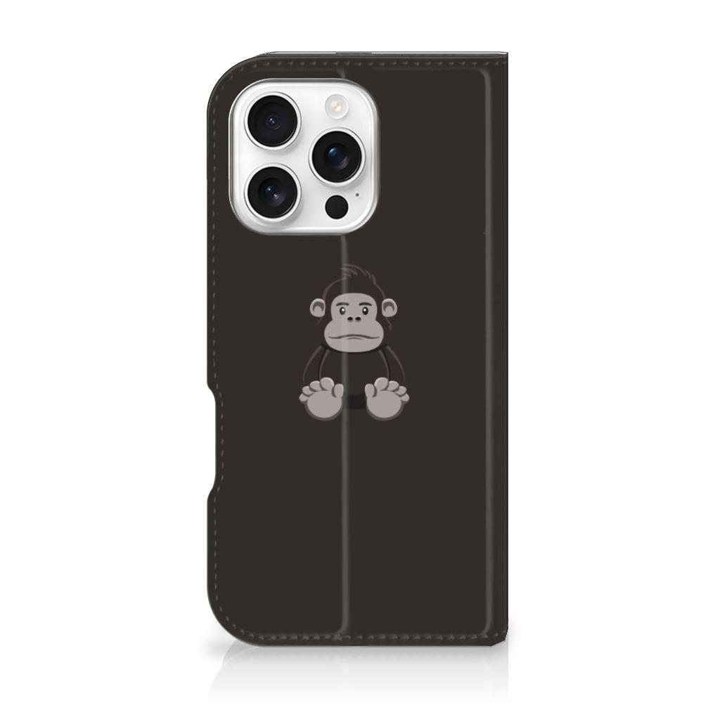 iPhone 16 Pro Magnet Case Gorilla telefoonhoesje Gorilla design voorkant