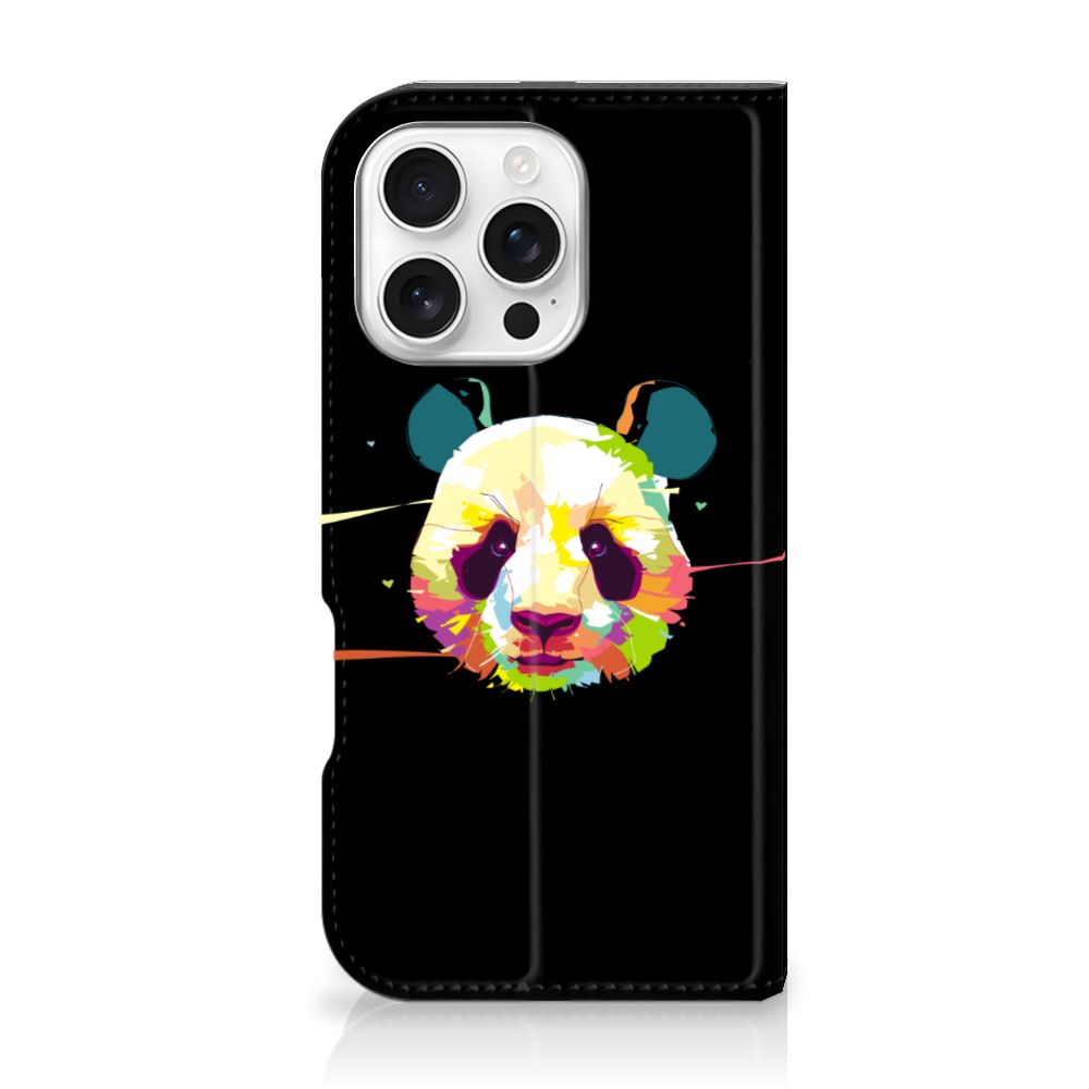 iPhone 16 Pro Magnet Case Panda Color panda design voorkant