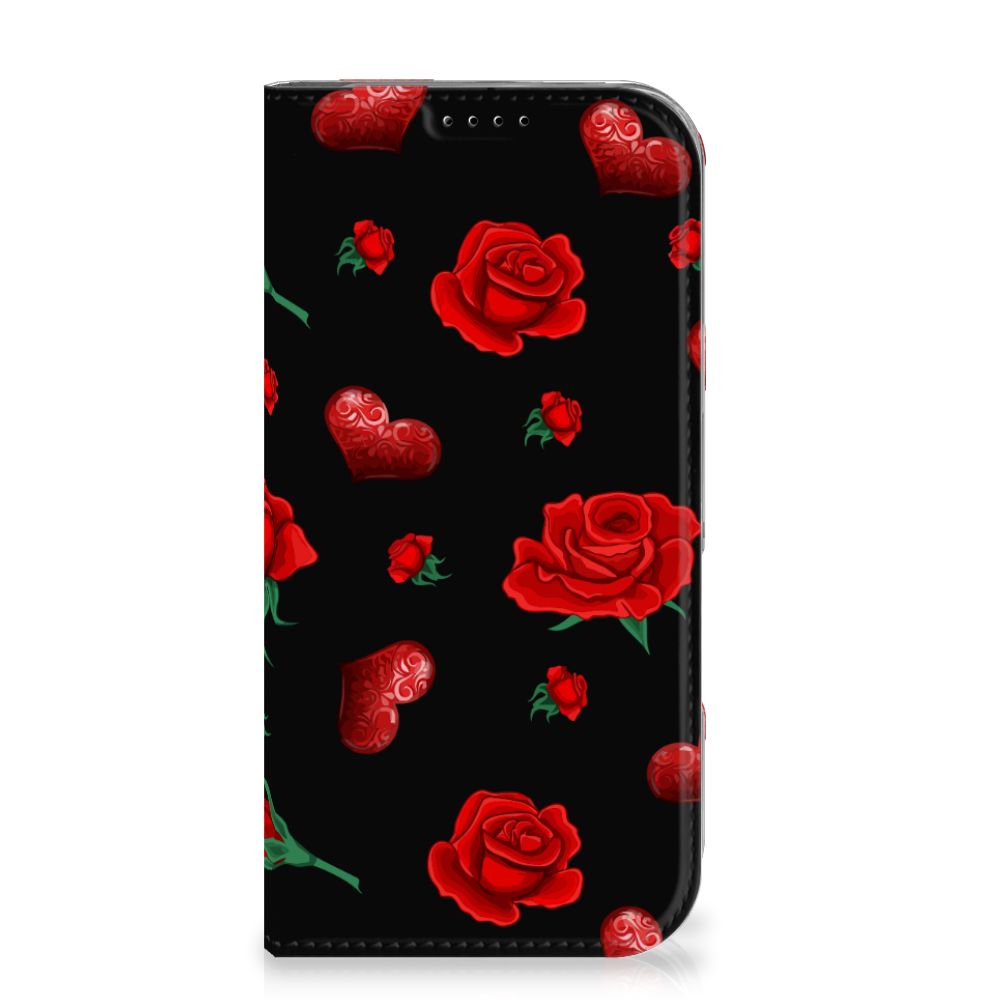 iPhone 16 Pro Magnet Case Valentine design rozen hartjes aanzicht
