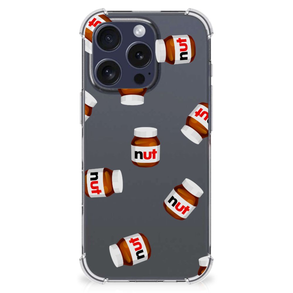 iPhone 16 Pro Max Beschermhoes Nut Jar design voorkant