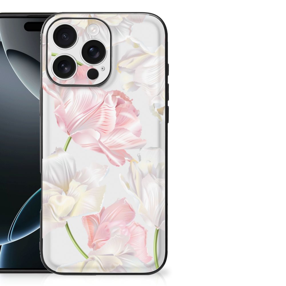 iPhone 16 Pro Max Bloemen Hoesje Lovely Flowers bloemen print achterkant