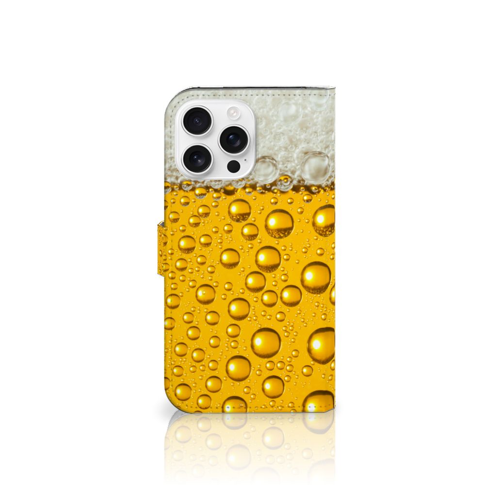 iPhone 16 Pro Max Book Cover Bier ontwerp bier print voorkant