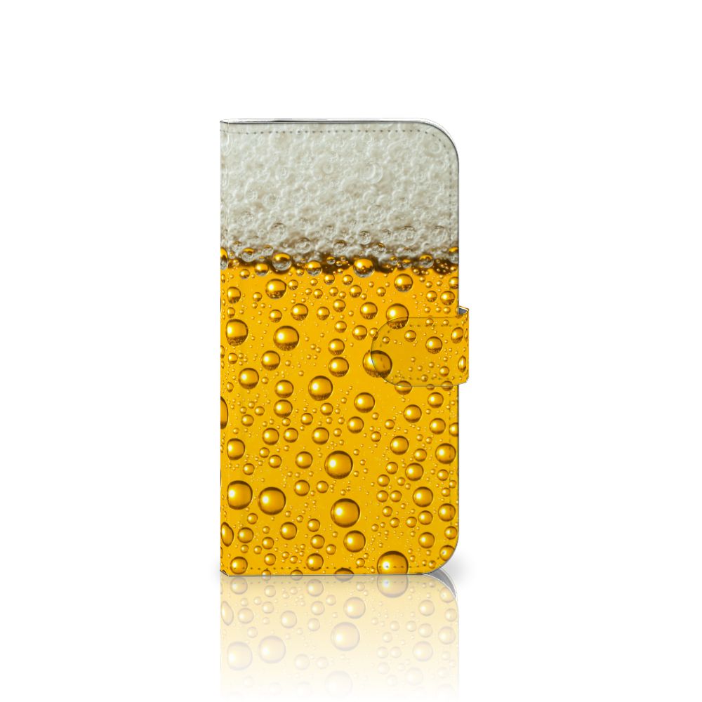 iPhone 16 Pro Max Book Cover Bier bookcover bier print voorkant met bubbels en schuim