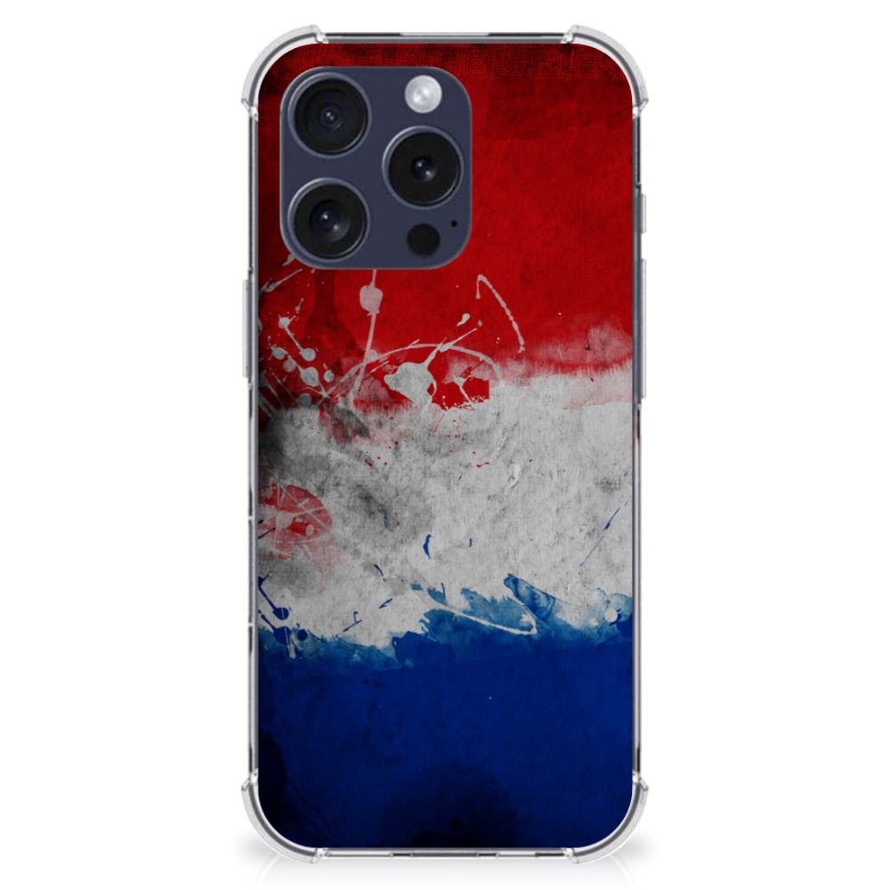 iPhone 16 Pro Max Cover Case Nederland Nederlandse Vlag design voorzijde