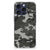 iPhone 16 Pro Max Doorzichtige Silicone Hoesje Army Light camouflage achteraanzicht