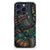 iPhone 16 Pro Max Doorzichtige Silicone Hoesje Aztec achterzijde design kleurrijk