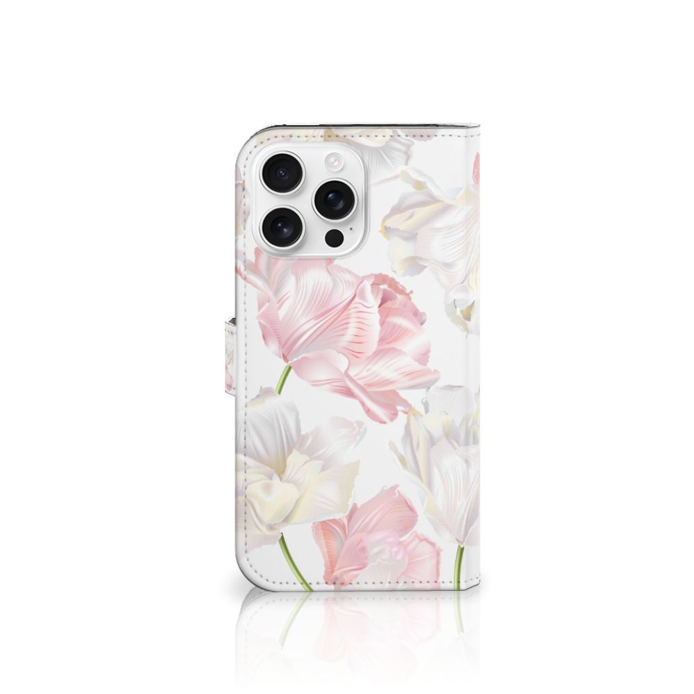 iPhone 16 Pro Max Hoesje Lovely Flowers couverture achterkant bloemen pastel