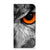 iPhone 16 Pro Max Hoesje maken Uil uil zwart wit oranje oog voorkant