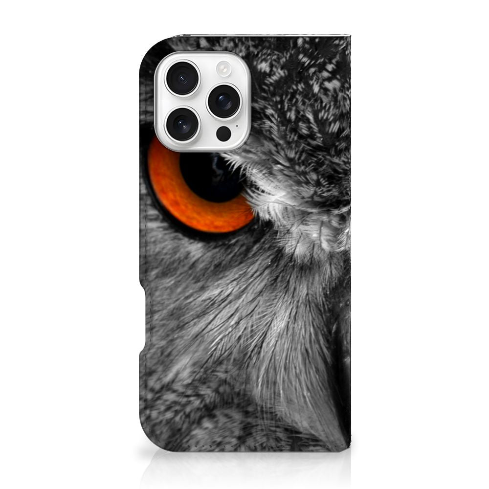 iPhone 16 Pro Max Hoesje maken Uil uil close-up design