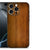 Apple iPhone 16 Pro Max iPhone 16 Pro Max Houten Print Telefoonhoesje Donker Hout achterkant