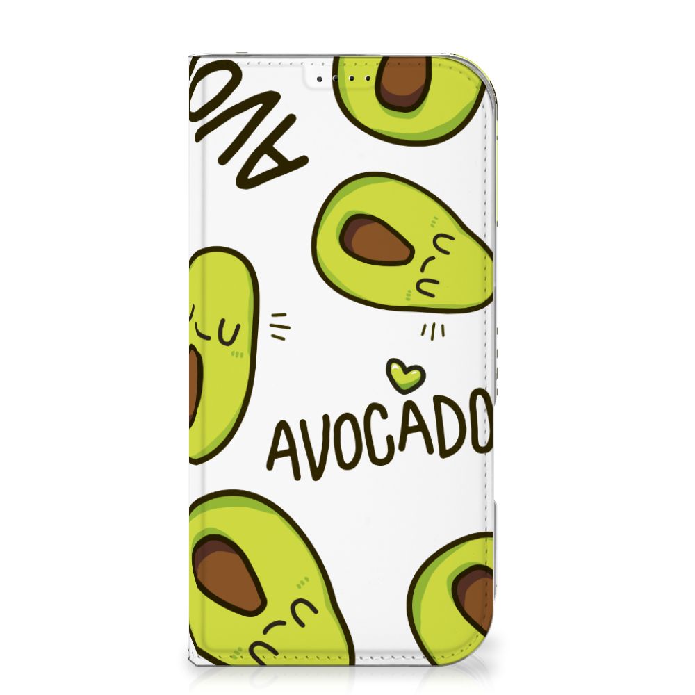 iPhone 16 Pro Max Magnet Case Avocado Singing voorkant avocado's ontwerp