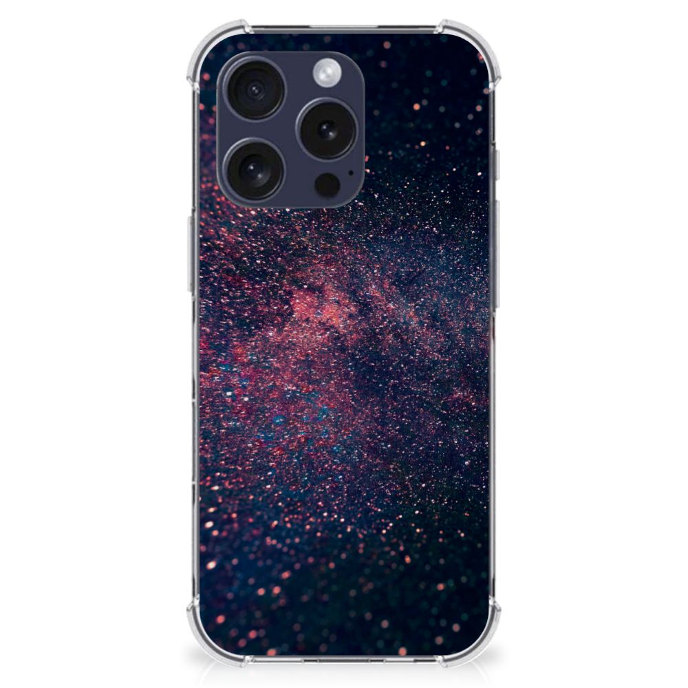 iPhone 16 Pro Max Shockproof Case Stars achterzijde sterrenhemel design
