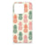 iPhone 16 Pro Max Siliconen Case Ananas ananas patroon voorkant