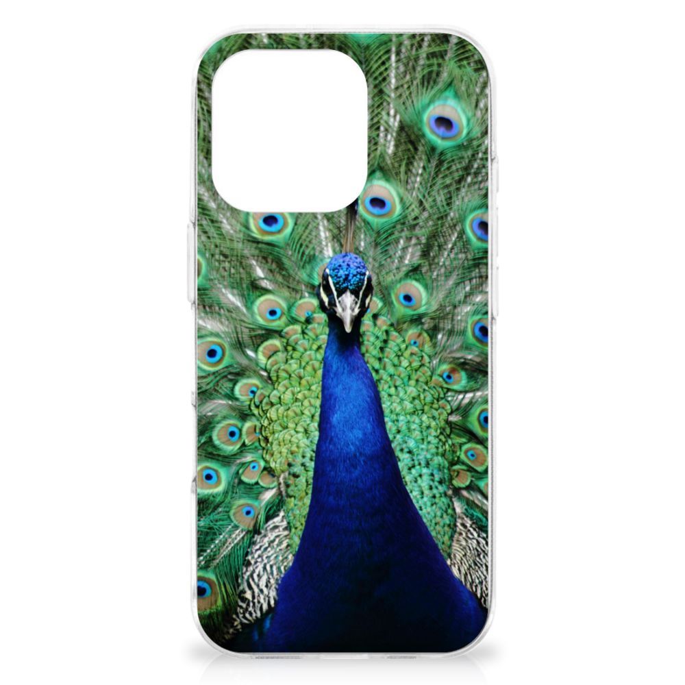 iPhone 16 Pro Max TPU Hoesje Pauw pauw design achterzijde
