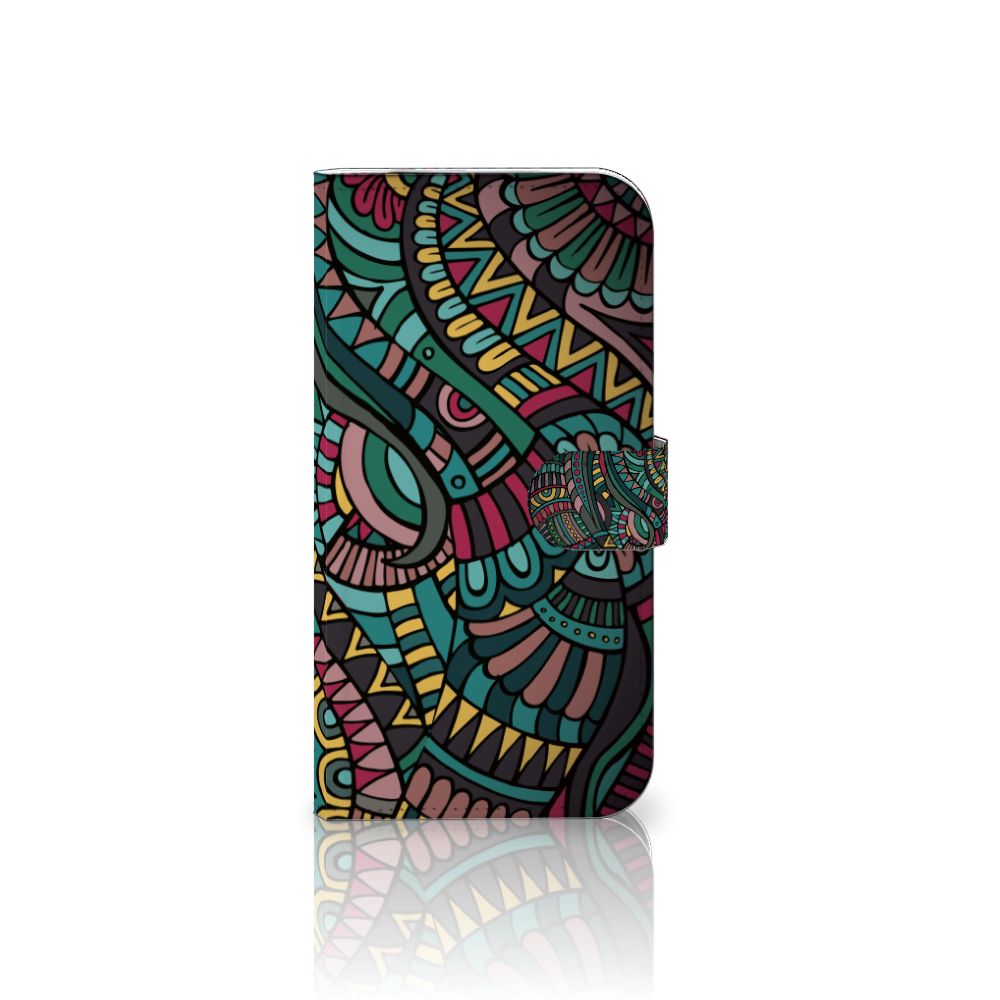 iPhone 16 Pro Max Telefoon Hoesje Aztec hoesje kleurrijk design vooraanzicht