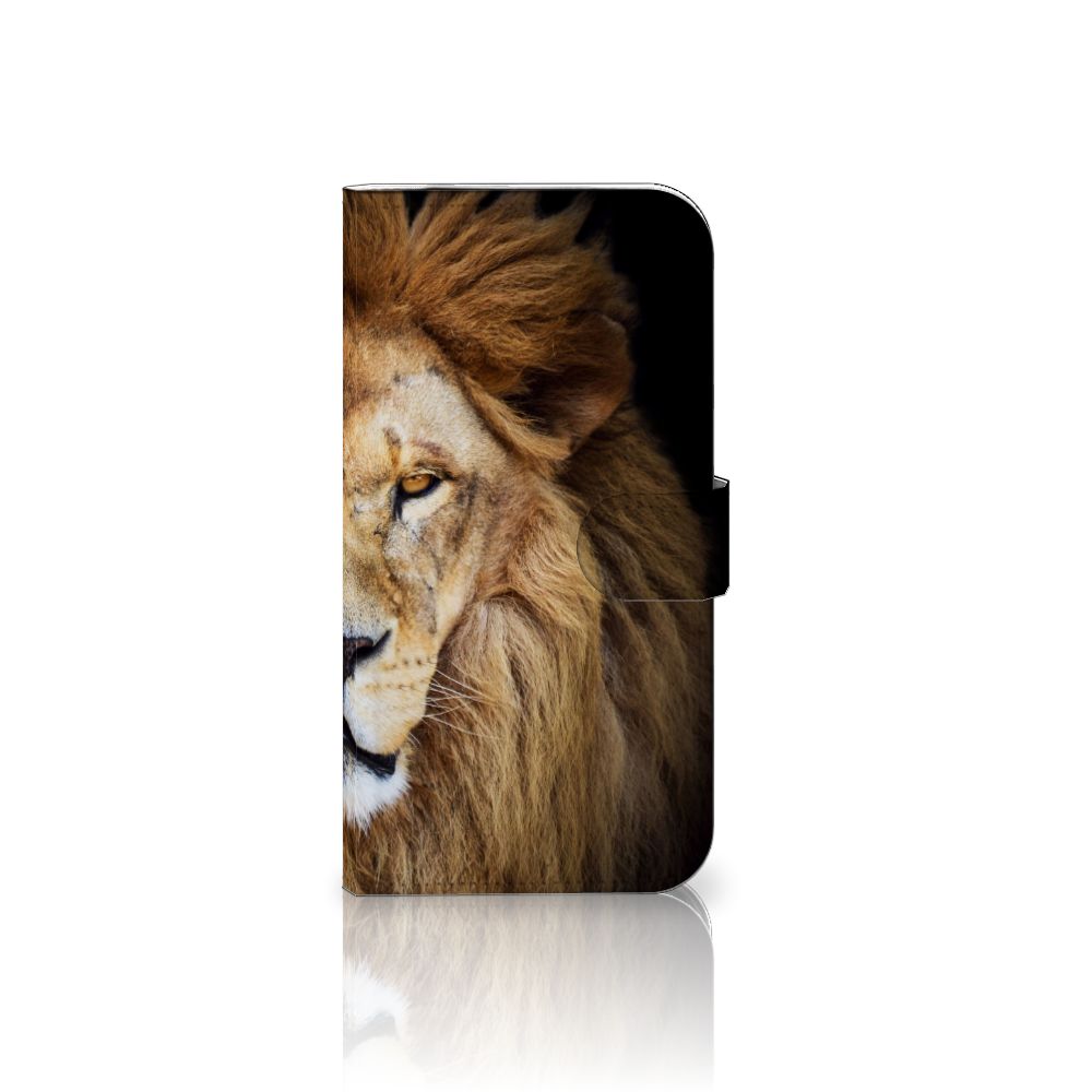 iPhone 16 Pro Max Telefoonhoesje met Pasjes Leeuw leeuw design voorkant