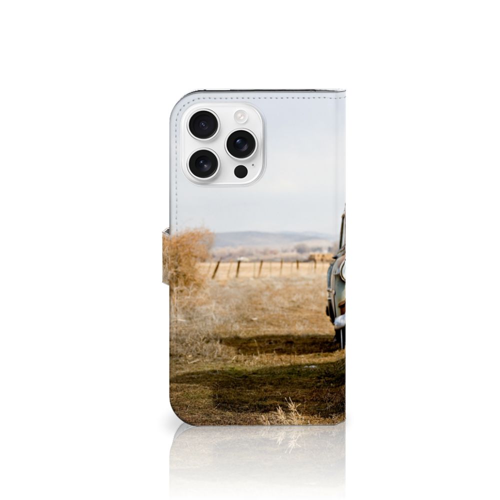 iPhone 16 Pro Max telefoonhoesje met foto Vintage Auto zijaanzicht