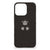 iPhone 16 Pro Silicone Back Cover Vuurwerk zwart aapjes ontwerp vooraan