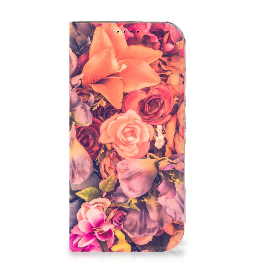 Apple iPhone 16 Pro Smart Cover Bosje Bloemen voorzijde
