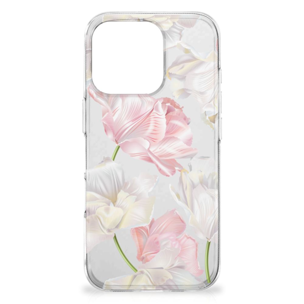 iPhone 16 Pro TPU Case Lovely Flowers bloemen design voorkant