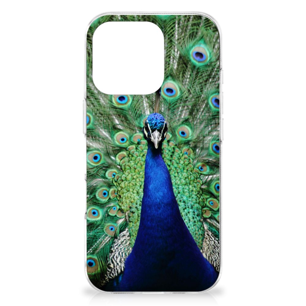 iPhone 16 Pro TPU Hoesje Pauw design pauw vooraanzicht