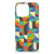 iPhone 16 Pro TPU bumper Funky Retro design kleurrijk aanzicht