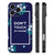 Apple iPhone 16 Pro Telefoon Hoesje Flowers Blue DTMP achterkant zijaanzicht