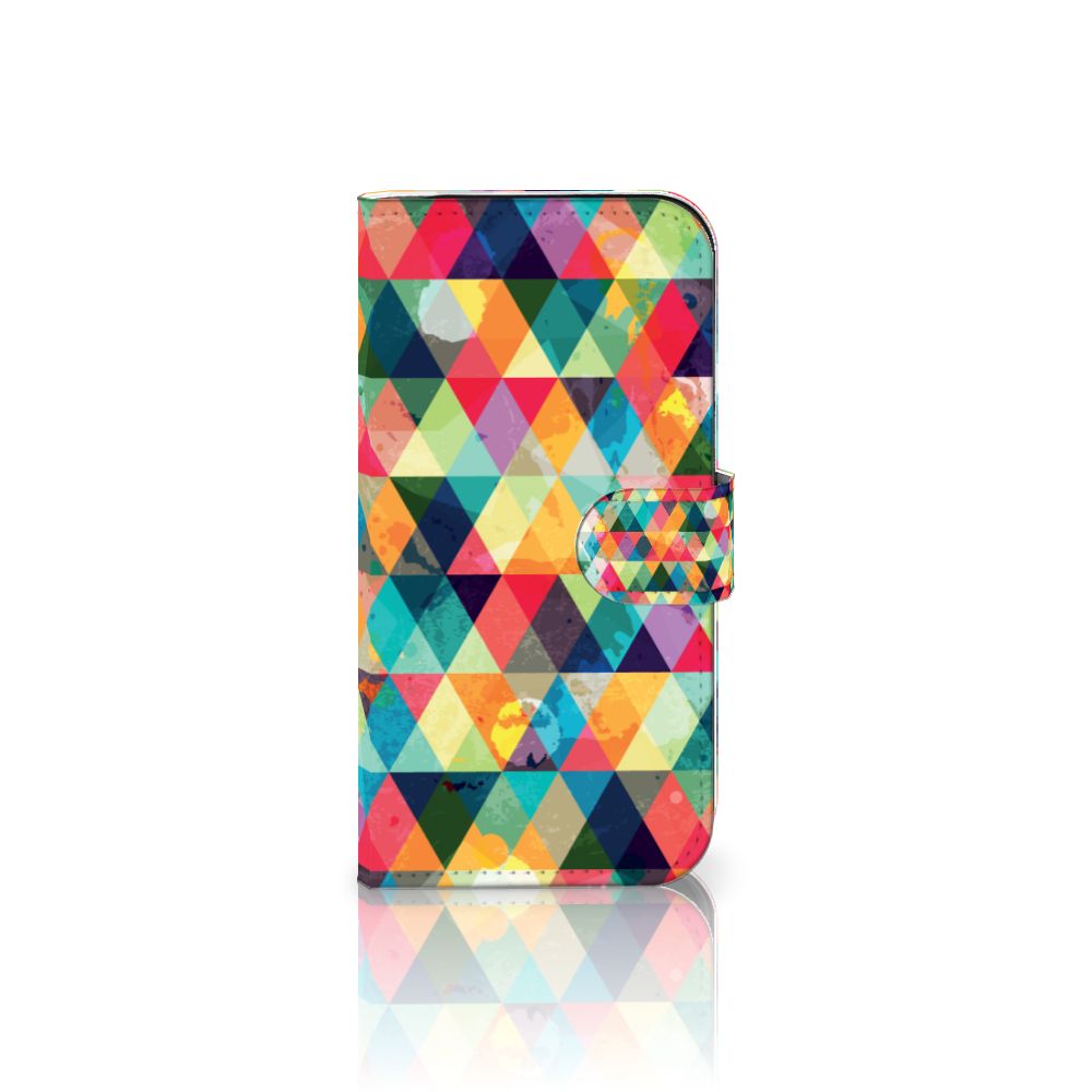 Apple iPhone 16 Pro Telefoon Hoesje Geruit telefoohoes design ruitjes aanzicht