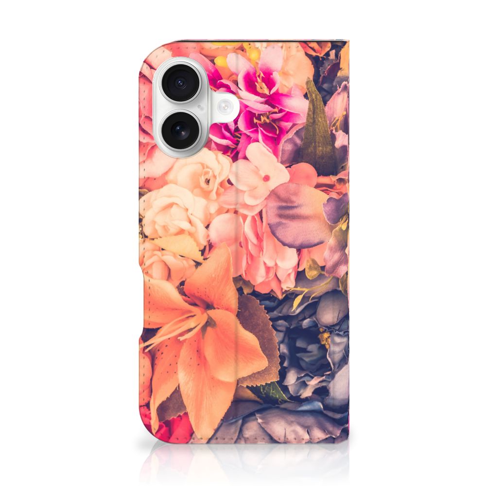 iPhone 16 Smart Cover Bosje Bloemen bloemen design voorkant