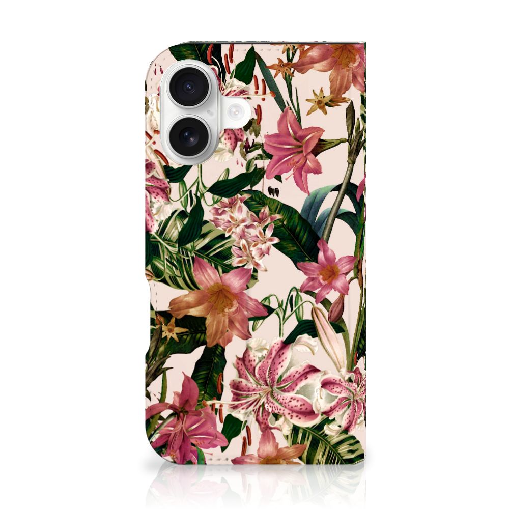 iPhone 16 Smart Cover Flowers bloemen design achterkant