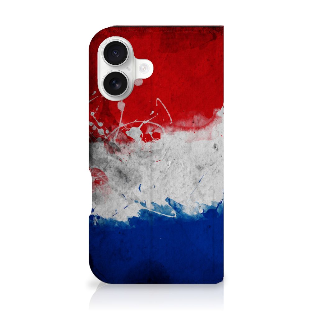 iPhone 16 Standcase Nederland design Nederlandse vlag achteraanzicht