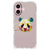 iPhone 16 Stevig Bumper Hoesje Panda Color panda kleur ontwerp achterzijde