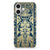 iPhone 16 TPU Case Beige Flowers design Beige Flowers achterkant