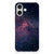 iPhone 16 TPU Hoesje Stars design glitterachtig inktzwart aanzicht