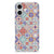 iPhone 16 TPU Siliconen Hoesje Tiles Color design kleurrijke tegels achterkant