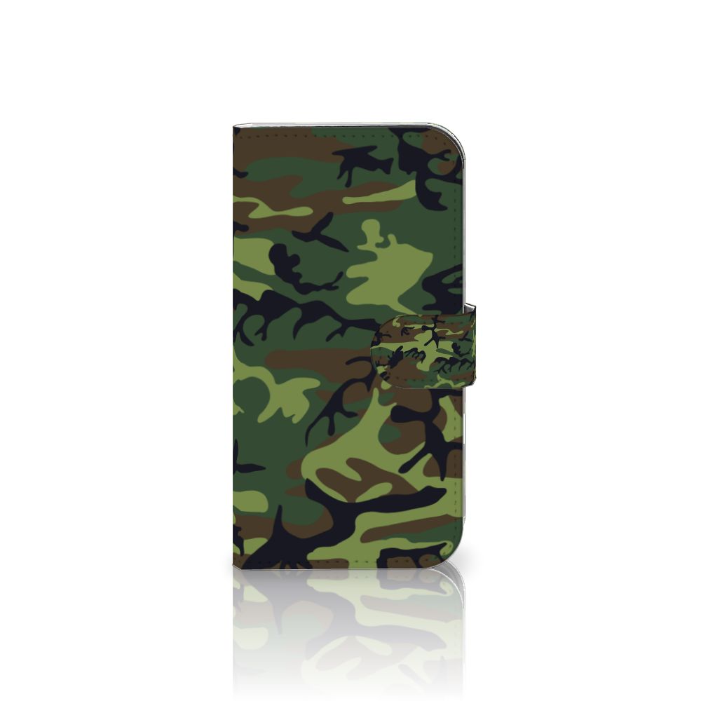 iPhone 16 Telefoon Hoesje Army Dark telefoonhoesje camouflage ontwerp voorkant