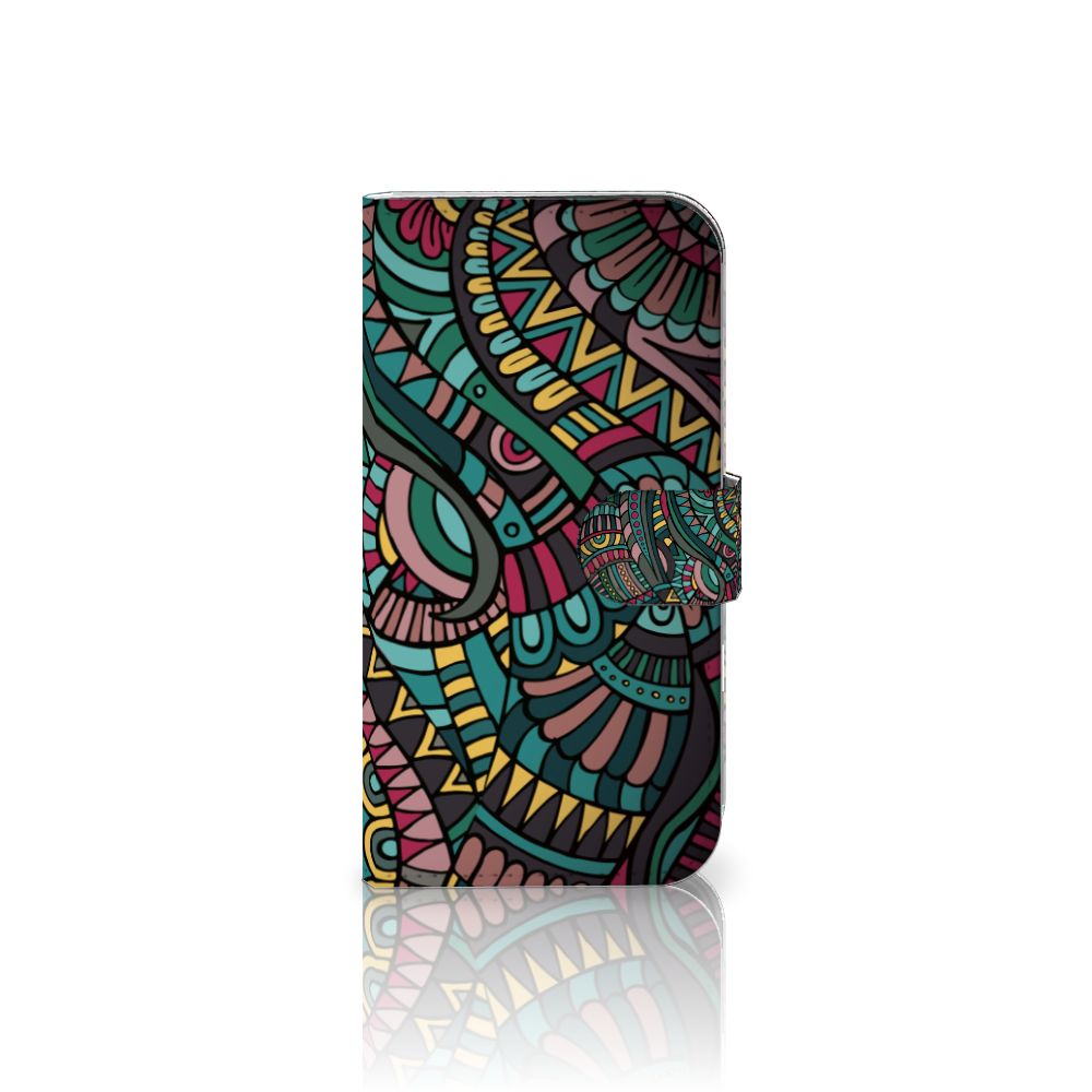 iPhone 16 Telefoon Hoesje Aztec telefoonhoesje kleurrijk design voorkant