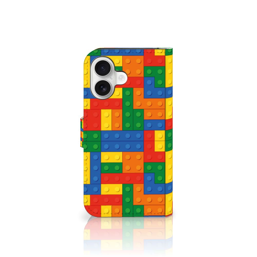 iPhone 16 Telefoon Hoesje Blokken telefoonhoesje blokken design vooraanzicht