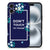 Apple iPhone 16 Telefoon Hoesje Flowers Blue DTMP bloemen design achterkant