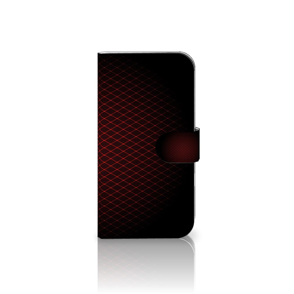 iPhone 16 Telefoon Hoesje Geruit Rood hoesje minimalistisch design voorkant