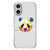 iPhone 16 Telefoonhoesje met Naam Panda Color panda design achterkant