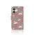 iPhone 16 Telefoonhoesje met Pasjes Flamingo telefoonhoesje flamingo design zijaanzicht