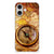 iPhone 16 plus Siliconen Back Cover Kompas kompas design bovenkant zicht