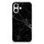 iPhone 16 plus TPU Siliconen Hoesje Marmer Zwart ontwerp achterkant