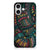 iPhone 16 plus TPU bumper Aztec artistiek retro design achterkant