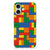iPhone 16 plus TPU bumper Blokken design Lego achterkant kleurrijk