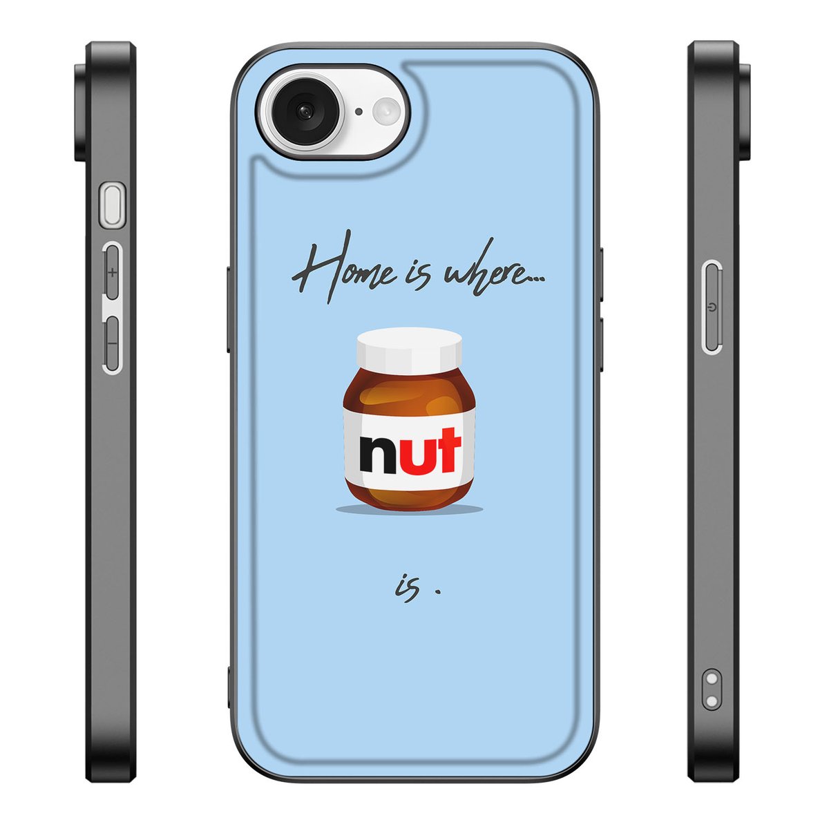 Apple iPhone 16e Back Cover Hoesje Nut Home eten drinken zijkanten