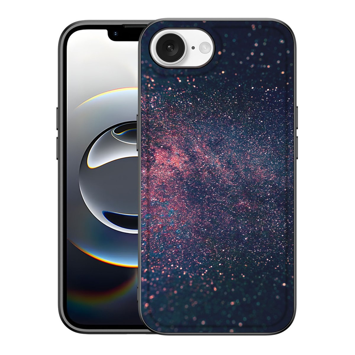 Apple iPhone 16e iPhone 16e Backcover Stars abstract achterkant