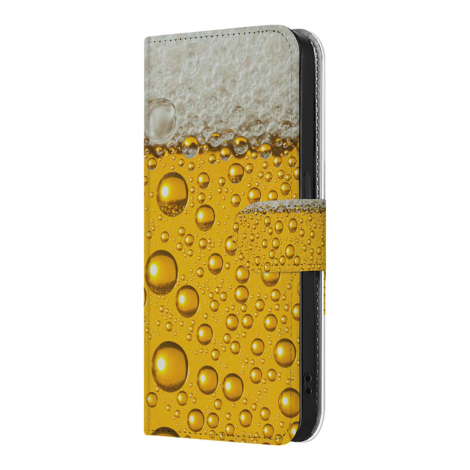 iPhone 16e Book Cover Bier telefoonhoesje bier design voorkant