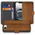 iPhone 16e Book Style Case Donker Hout hoesje houten design voorkant